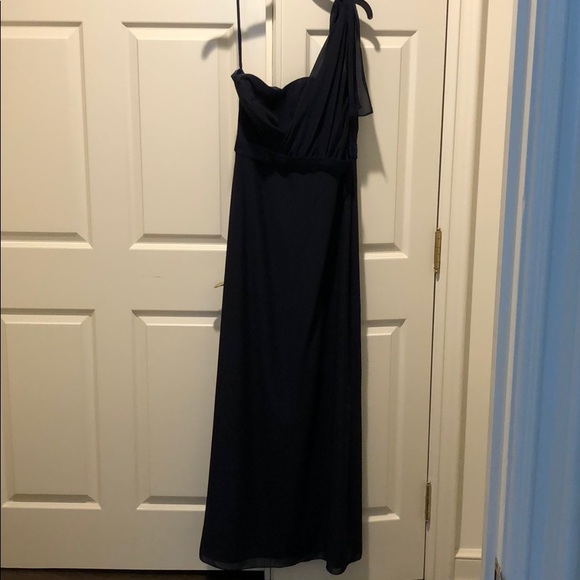 Badgley Mischka Bridesmaids Navy gown. Worn once - Picture 2 of 4